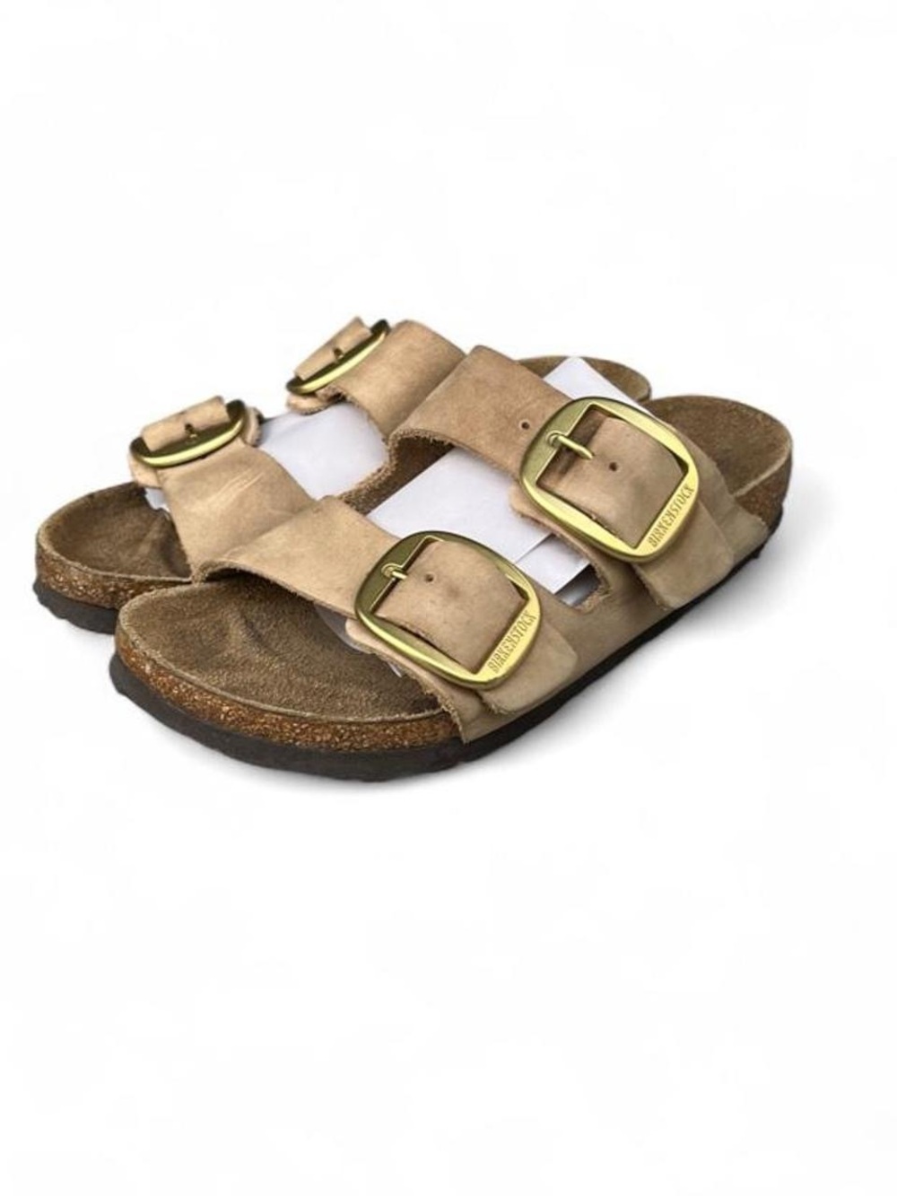 Birkenstock Arizona Big Buckle Sandcastle Leather Sandals EU 36 Womens 5 Narrow
